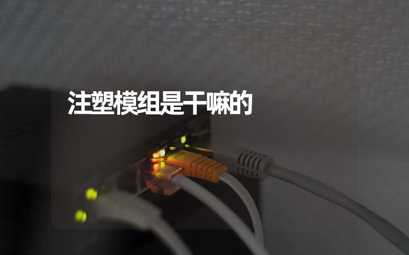 注塑模组是干嘛的 